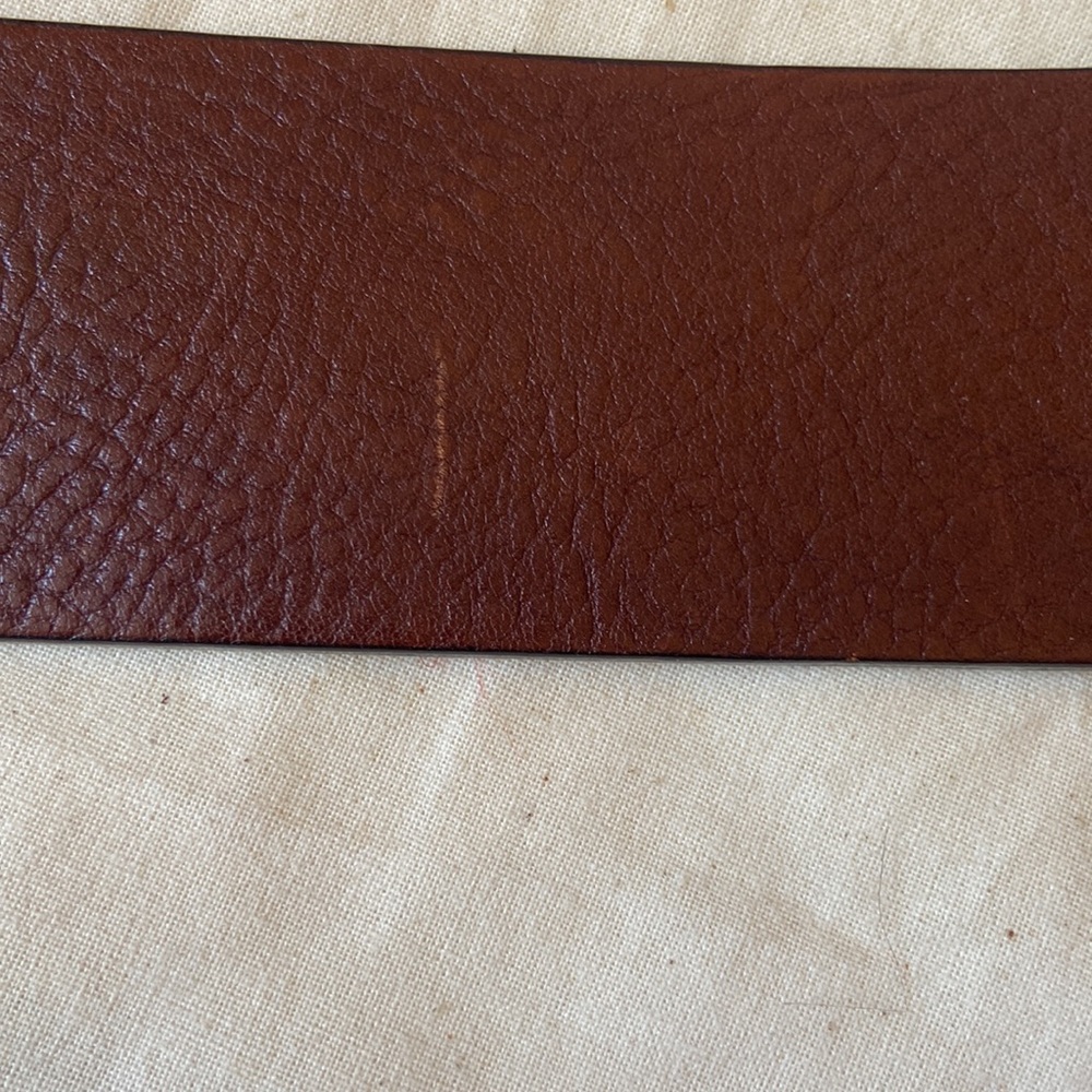 Lauren Ralph Lauren Cognac Brown Leather Belt Vintage - Picture 8 of 8
